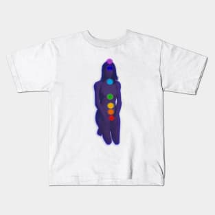 Chakra Mediation-Blue Kids T-Shirt